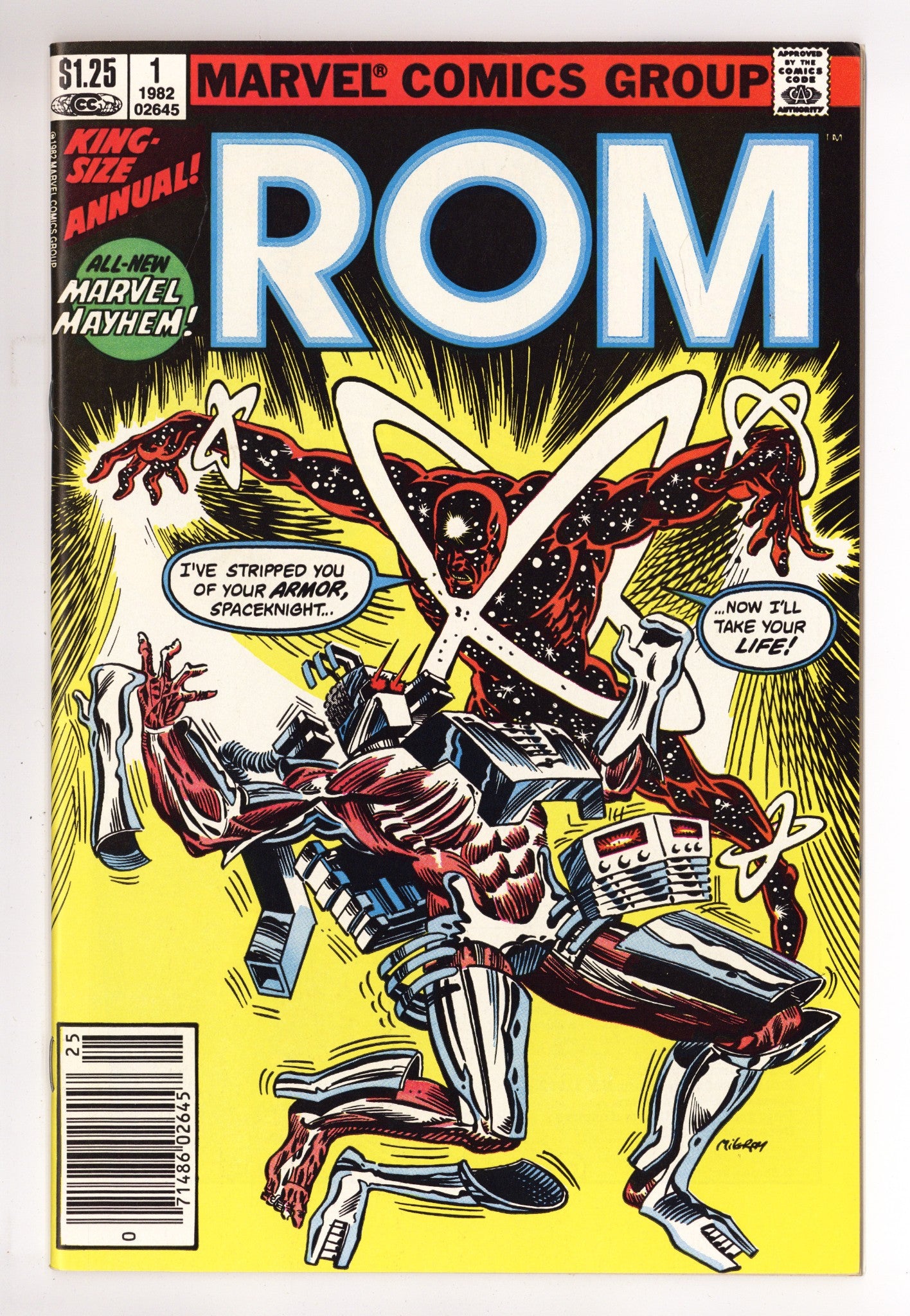 Rom Annual Vol 1 1 Mid Grade (1982) Canadian Price Variant 