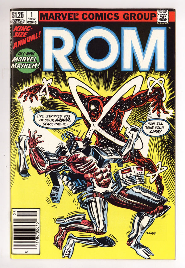 Rom Annual Vol 1 1 Mid Grade (1982) Canadian Price Variant
