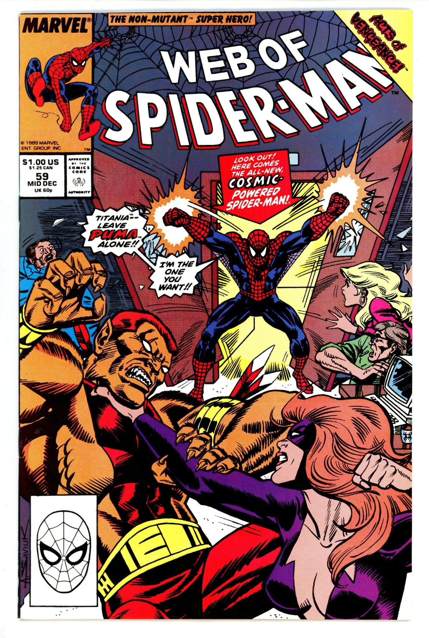 Web of Spider-Man Vol 1 59High Grade(1989)