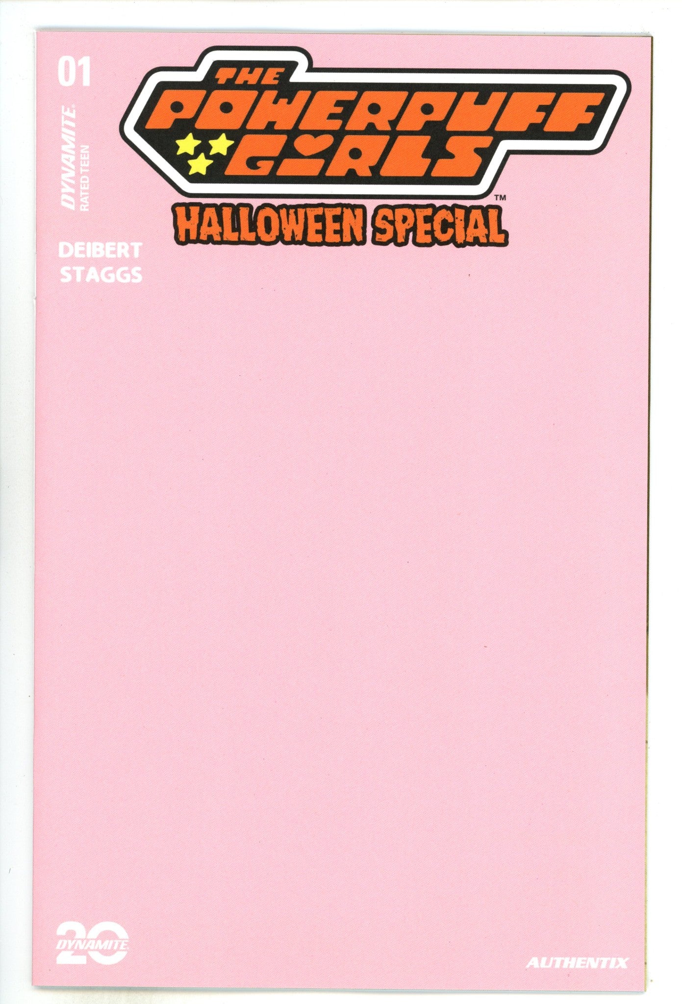 Powerpuff Girls Halloween Special 1 Pink Blank Variant (2024)