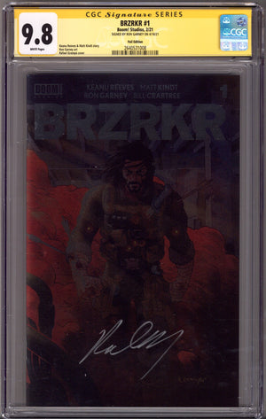 Brzrkr 1 CGC 9.8 (NM/M) (2021) Grampa Foil Variant Signed x1 Cover Ron Garney