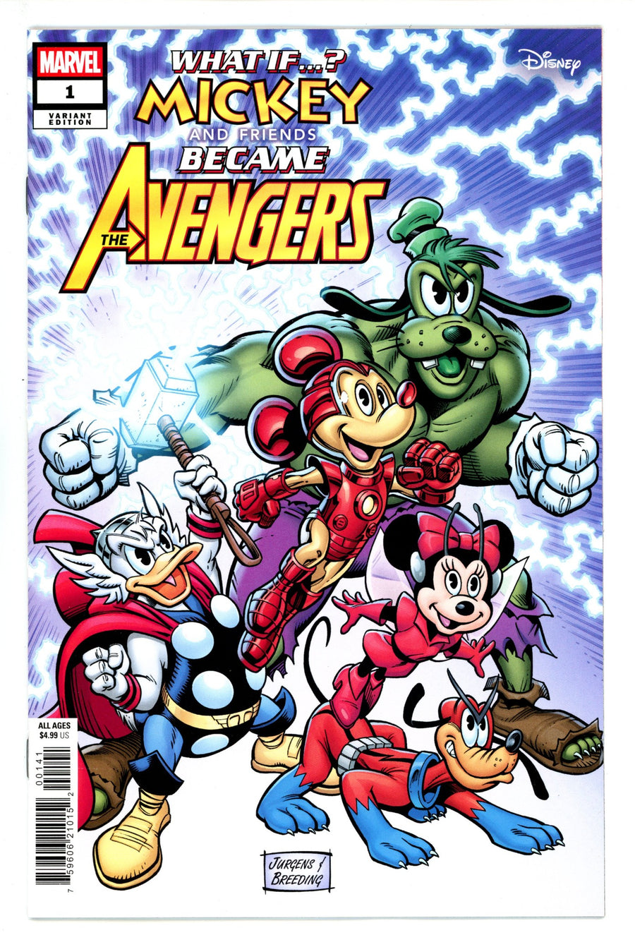 What If Mickey & Friends Became Avengers 1 Jurgens Variant (2025)