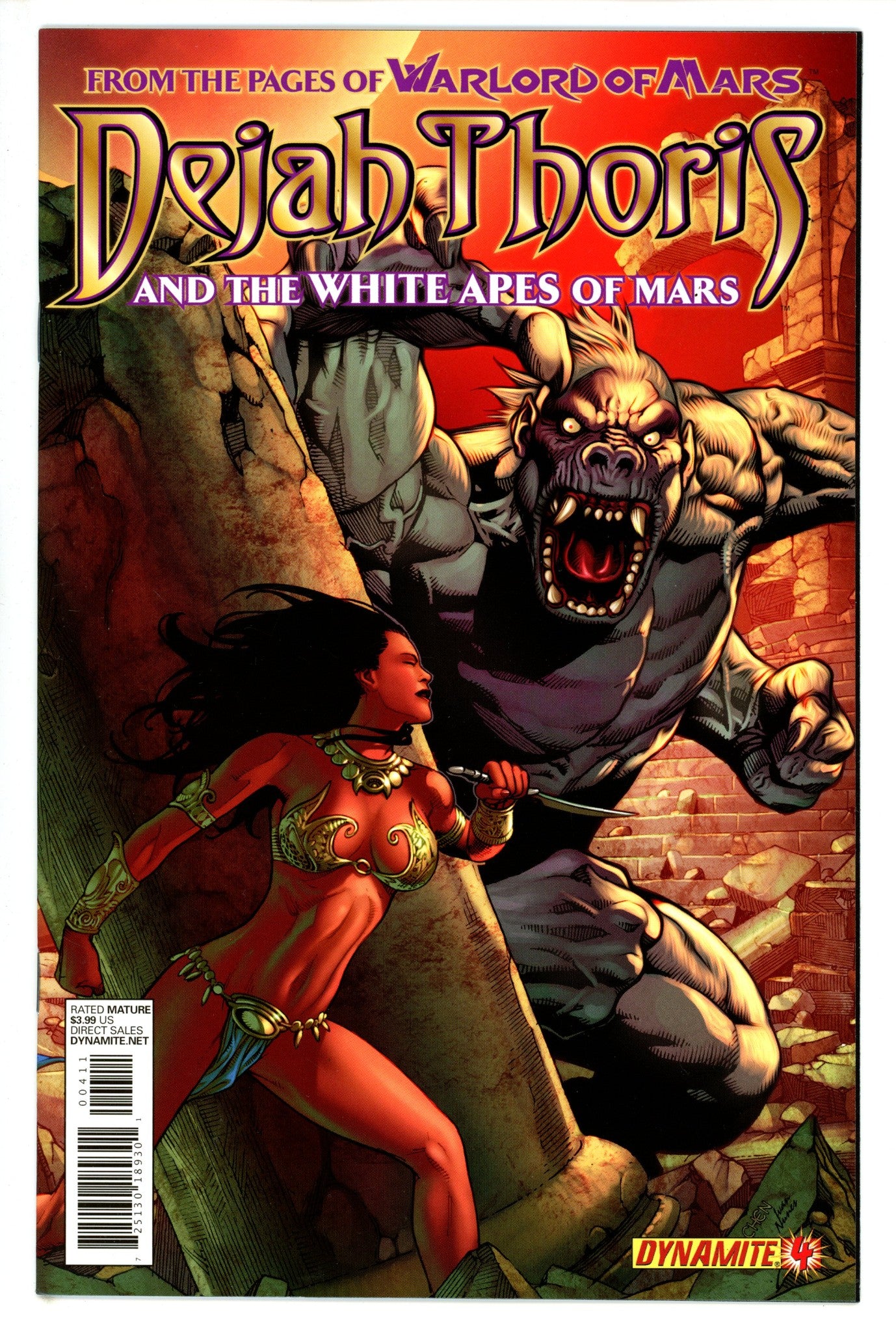 Dejah Thoris and the White Apes of Mars 4 High Grade (2012)