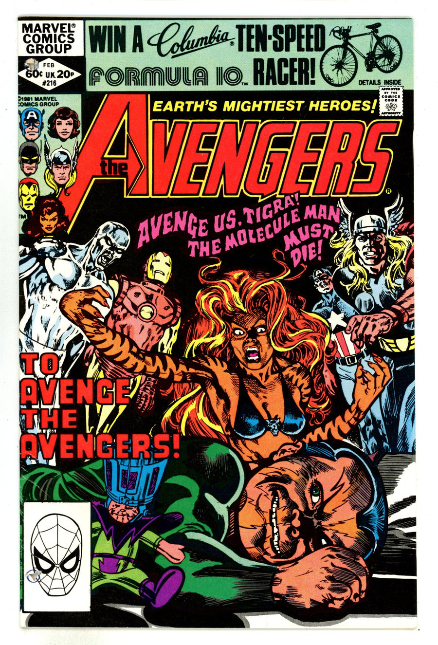 The Avengers Vol 1 216  Mid Grade   (1982)        