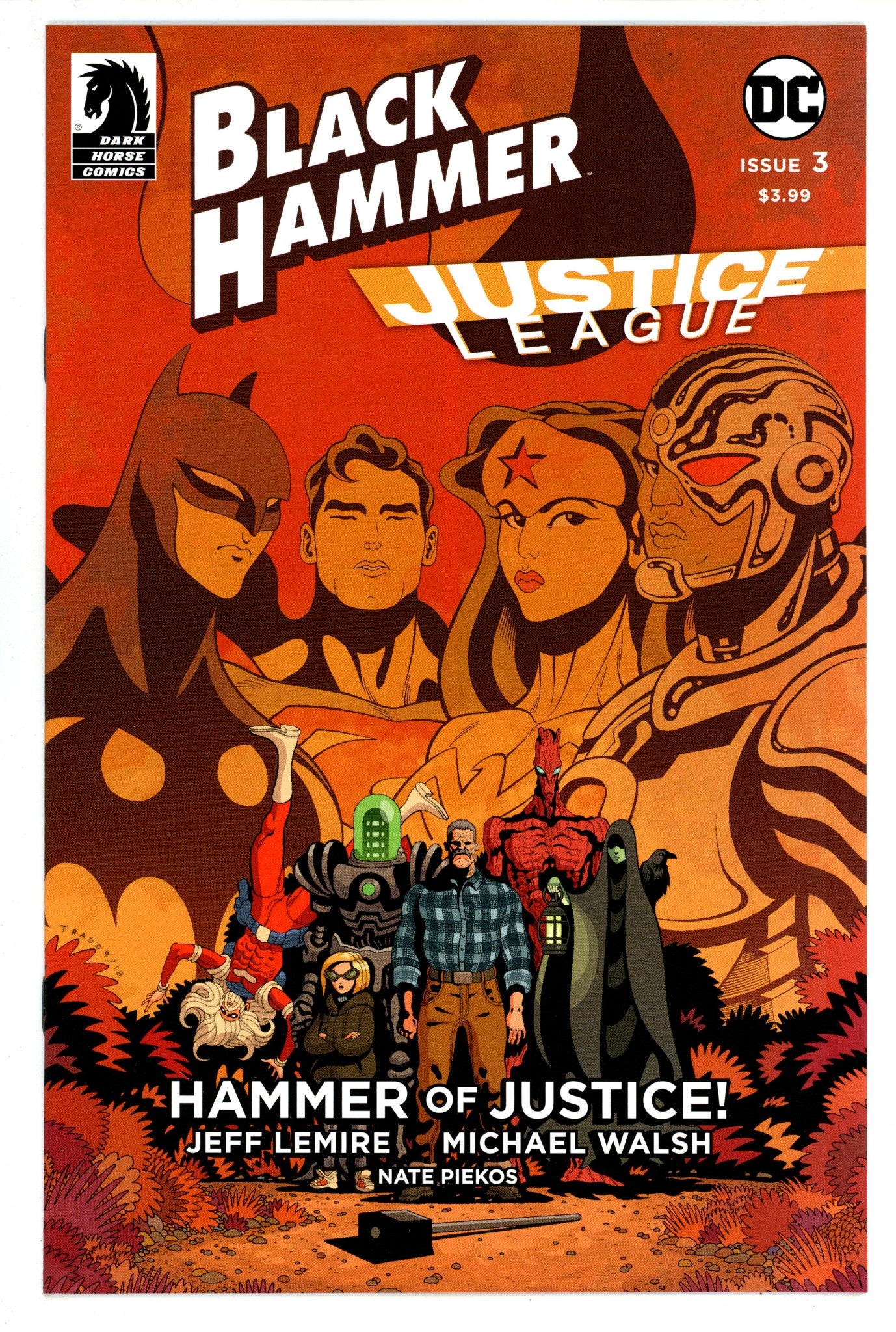 Black Hammer / Justice League: Hammer of Justice! 3 High Grade (2019) Moore Variant 