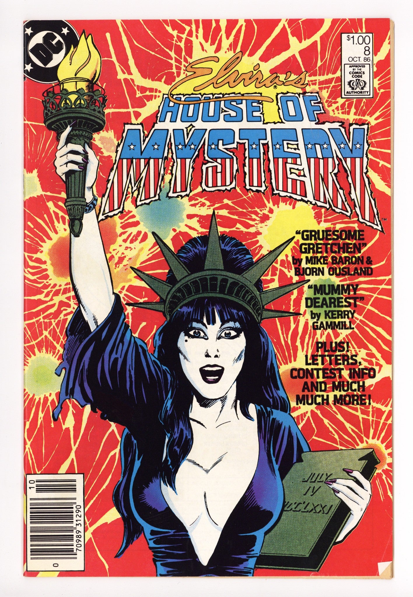 Elvira's House of Mystery 8 FN- (5.5) (1986) Canadian Price Variant 
