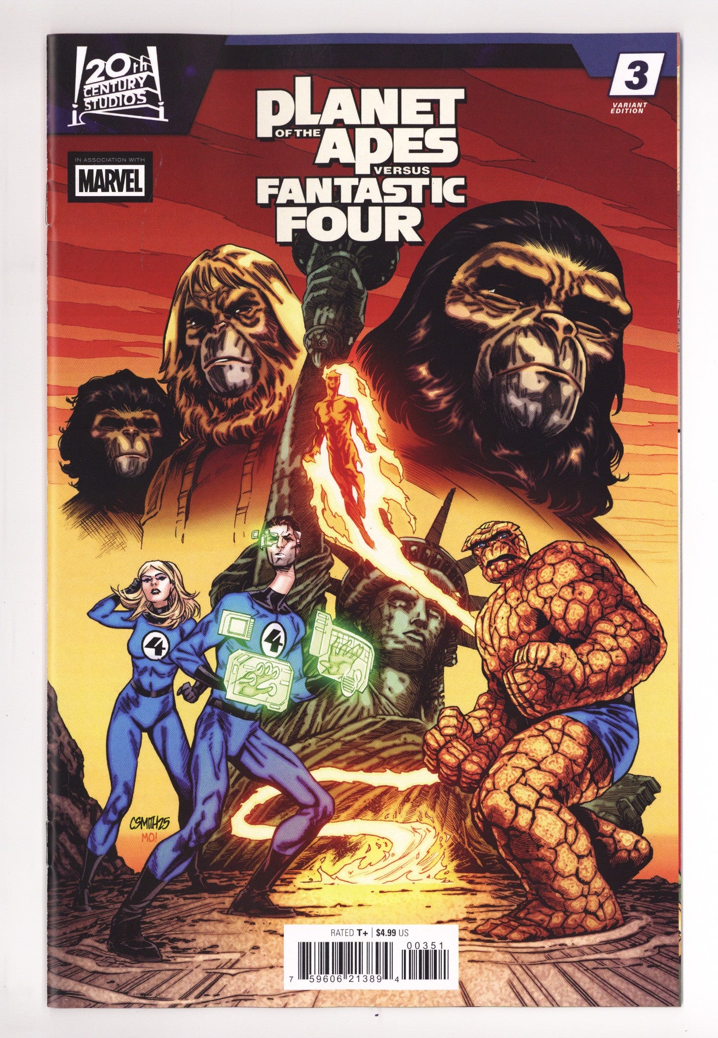 Planet Of The Apes Vs. Fantastic Four  3 Smith  Variant   (2026)
