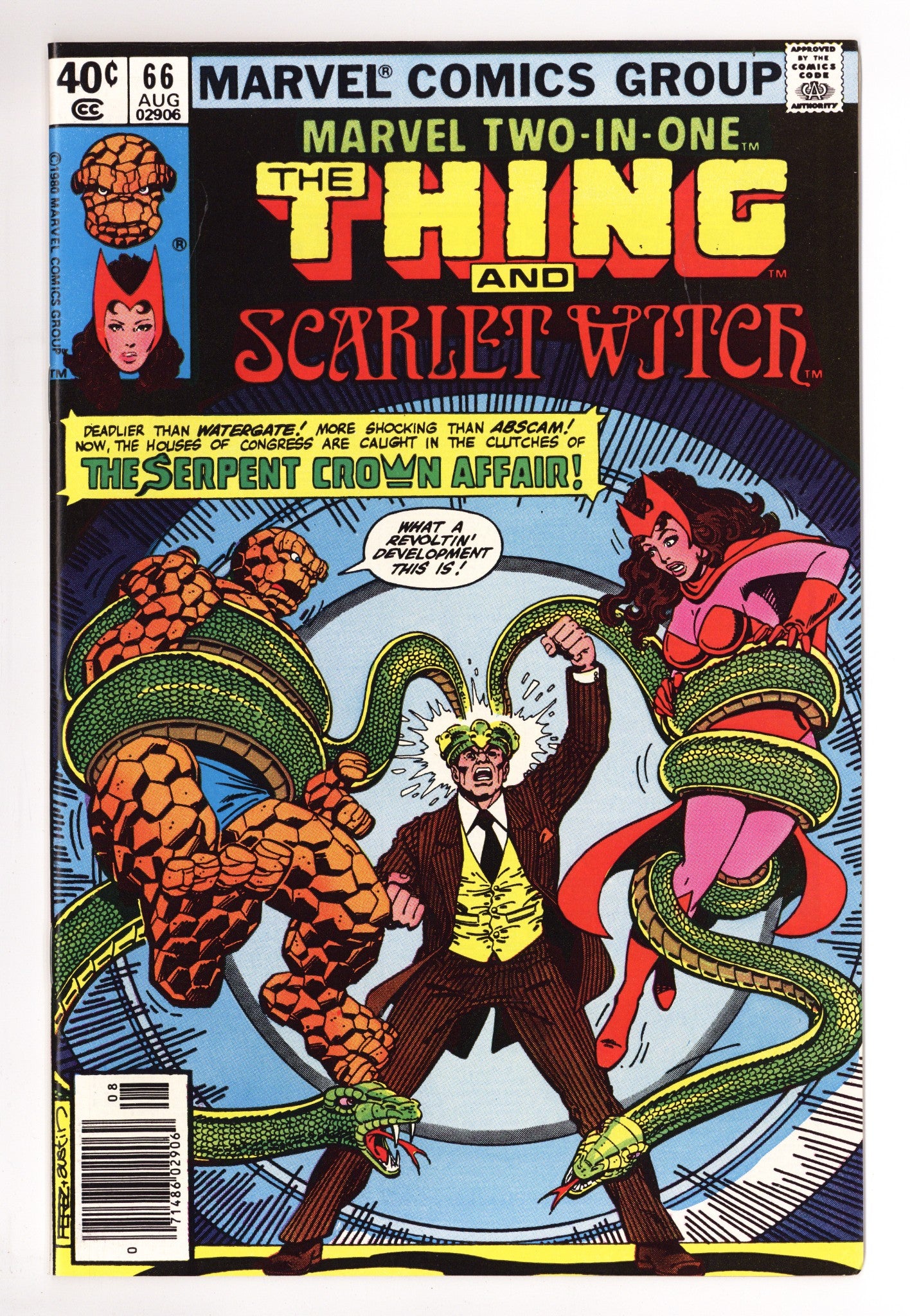 Marvel Two-in-One Vol 1 66 High Grade (1980) Newsstand 