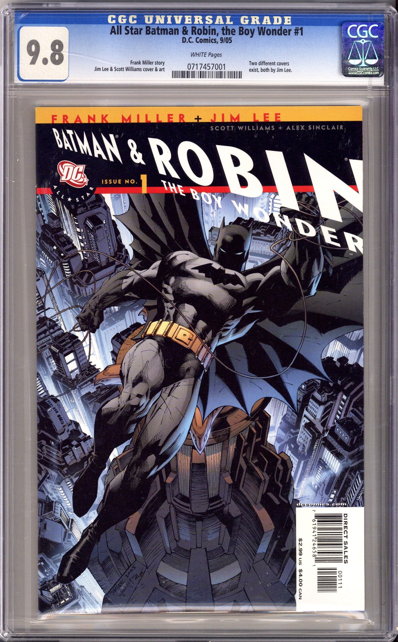 All Star Batman & Robin, the Boy Wonder 1 CGC 9.8 (NM/M) (2005) 