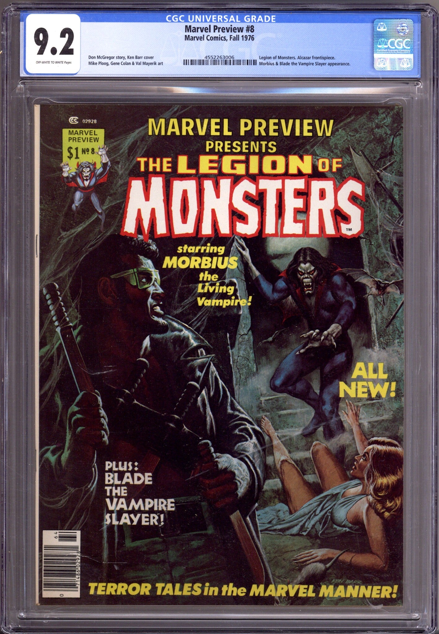 Marvel Preview 8 CGC 9.2 (NM-) (1976)