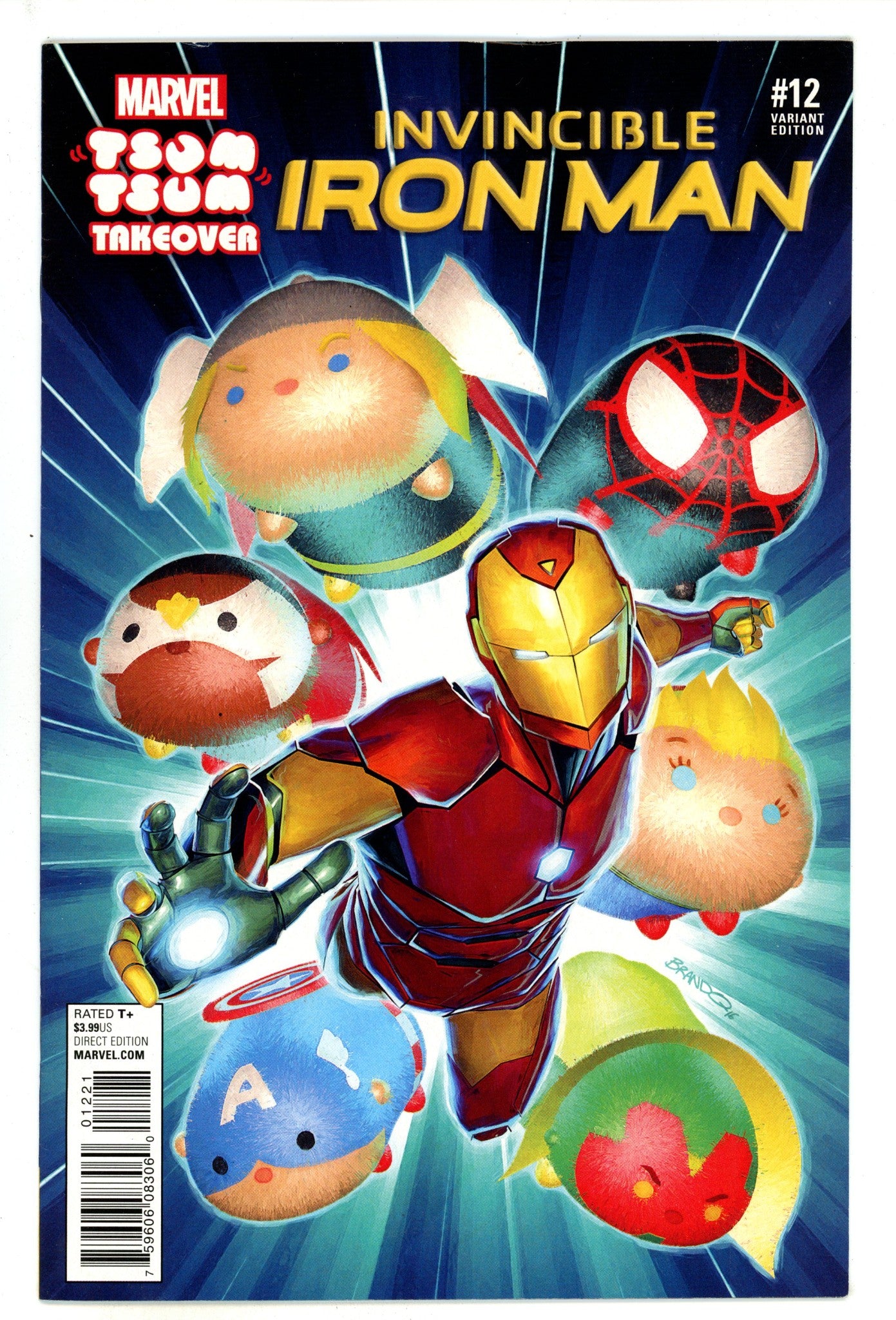 Invincible Iron Man Vol 2 12 Mid Grade Tsum Tsum (2016) 