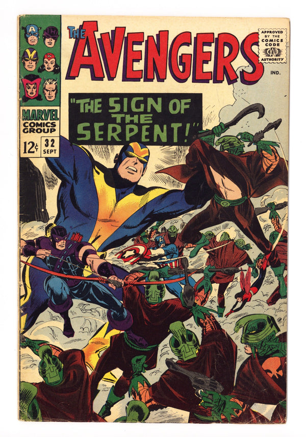 The Avengers Vol 1 32 VG+ (4.5) (1966)
