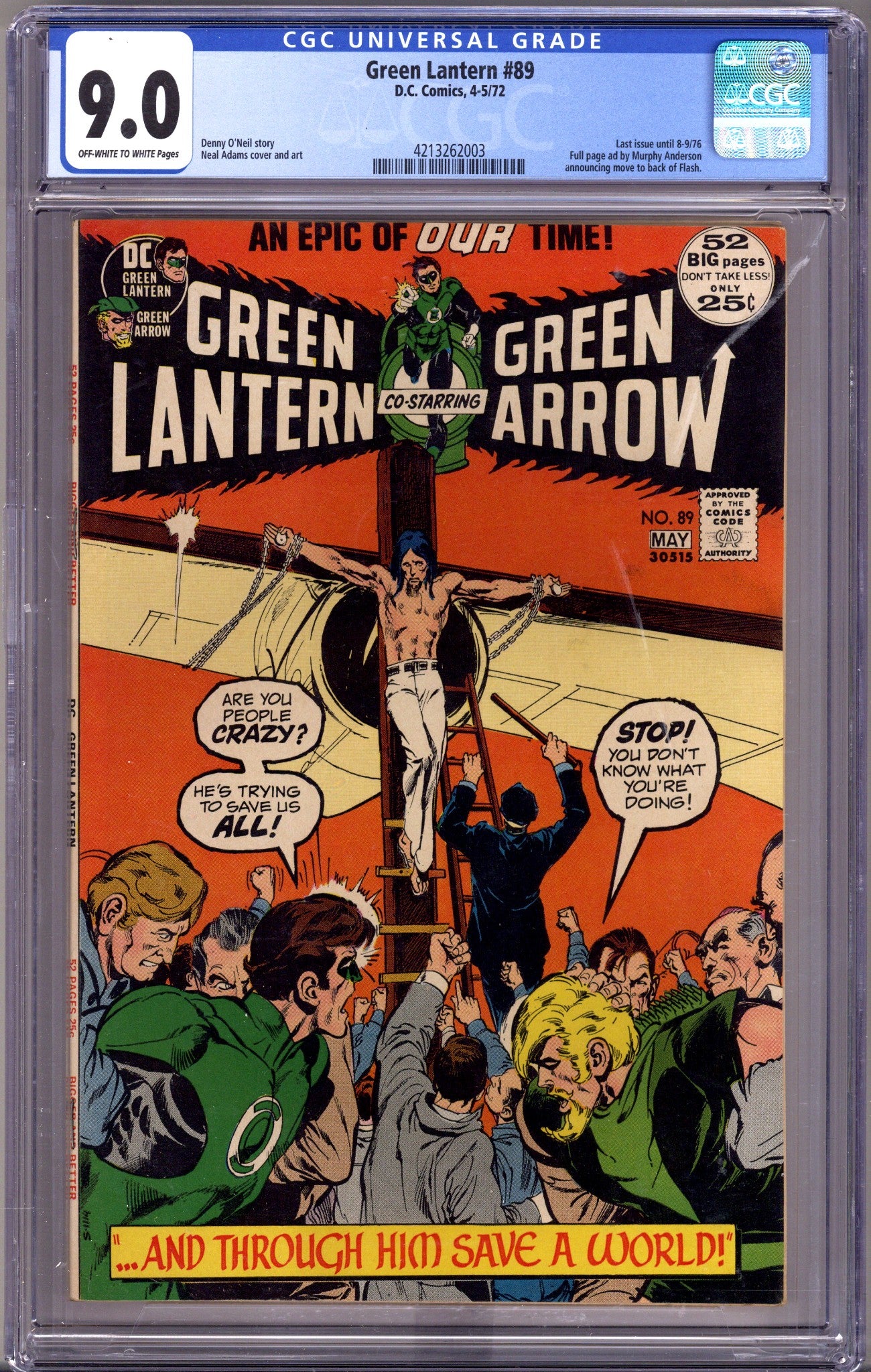 Green Lantern Vol 2 89 CGC 9.0 (VF/NM)   (1972)        