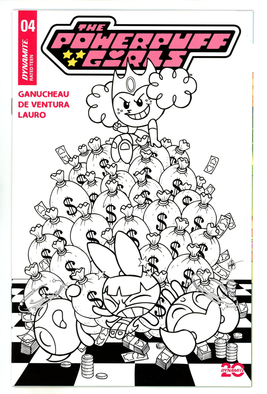 Powerpuff Girls 4 Haeser B&W Incentive Variant (2024)