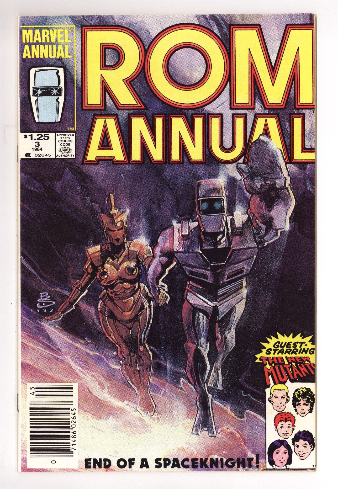 Rom Annual Vol 1 3 Mid Grade (1984) Canadian Price Variant 
