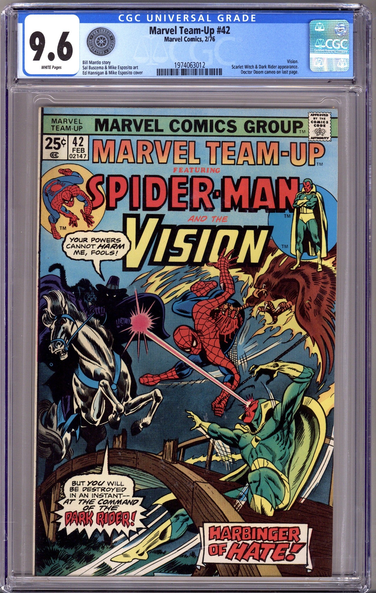Marvel Team-Up Vol 1 42 CGC 9.6 (NM+) Oregon Coast Collection (1976) 