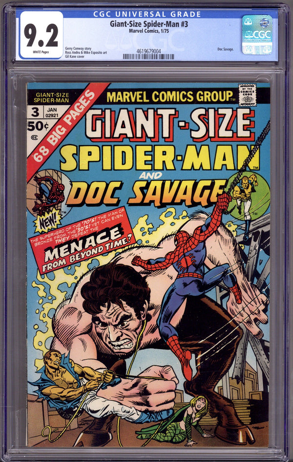 Giant-Size Spider-Man 3 CGC 9.2 (NM-) (1975)