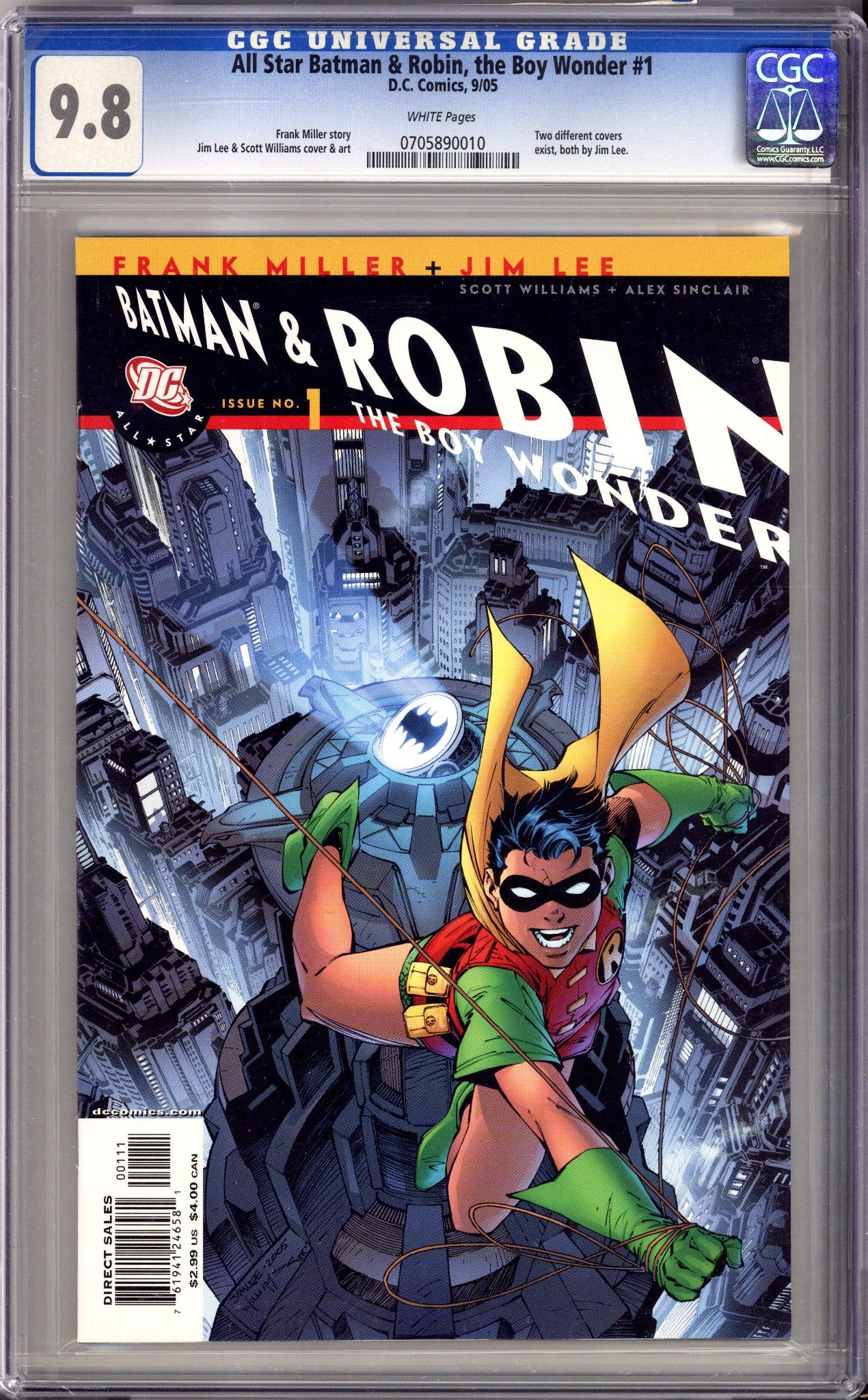 All Star Batman & Robin, the Boy Wonder 1 CGC 9.8 (NM/M) (2005) Lee Variant 