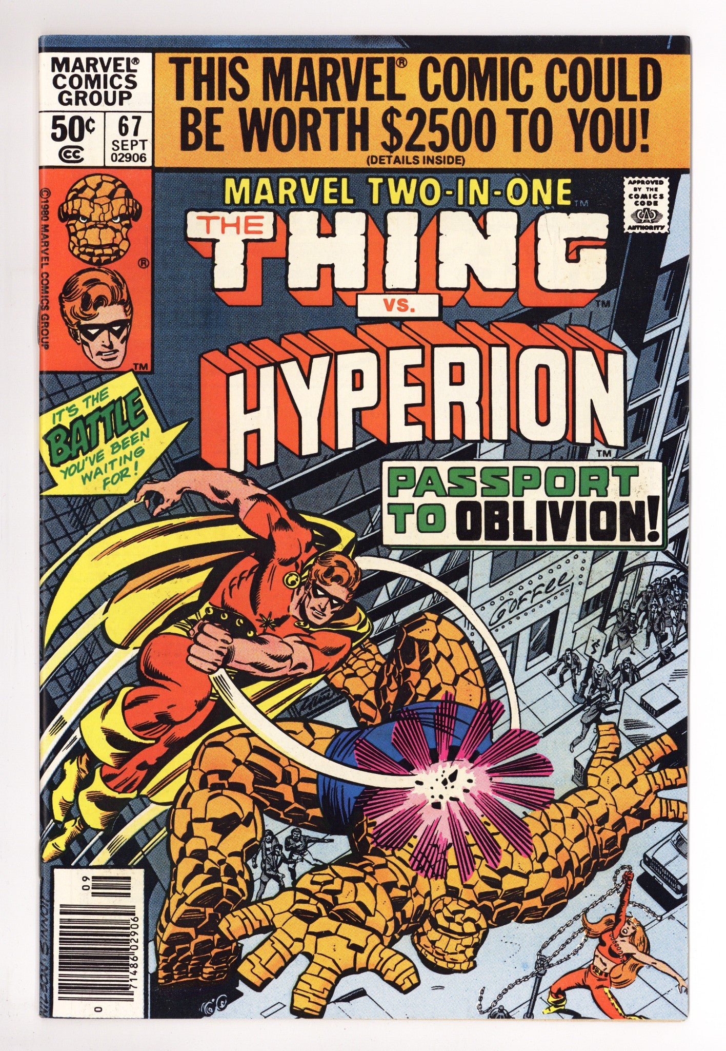 Marvel Two-in-One Vol 1 67 High Grade (1980) Newsstand 