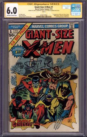 Giant-Size X-Men 1 CGC 6.0 (FN) (1975) Signed x2 Cover Hugh Jackman & Chris Claremont