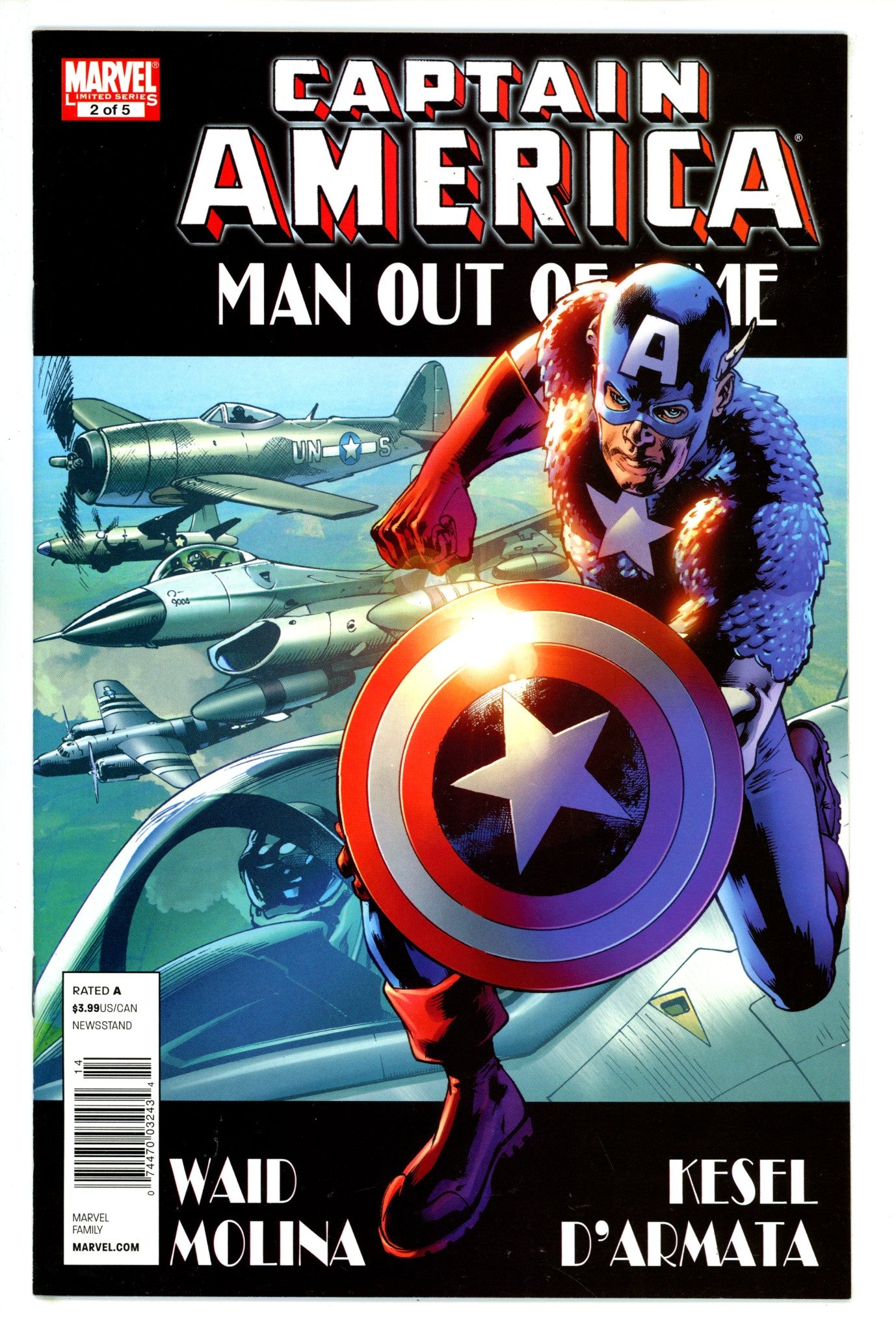 Captain America: Man out of Time 2 Newsstand VF+ (2011)