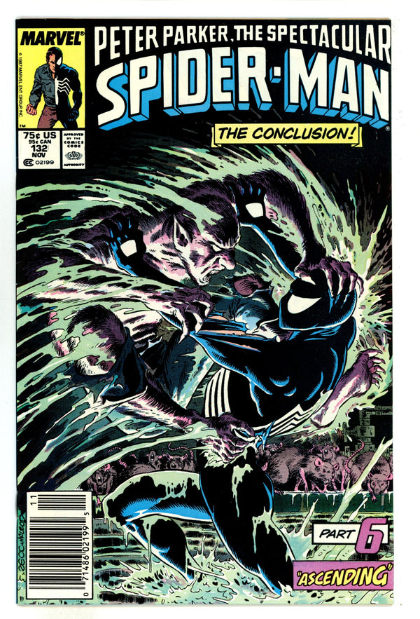 The Spectacular Spider-Man Vol 1 132 VF (8.0) (1987) Newsstand