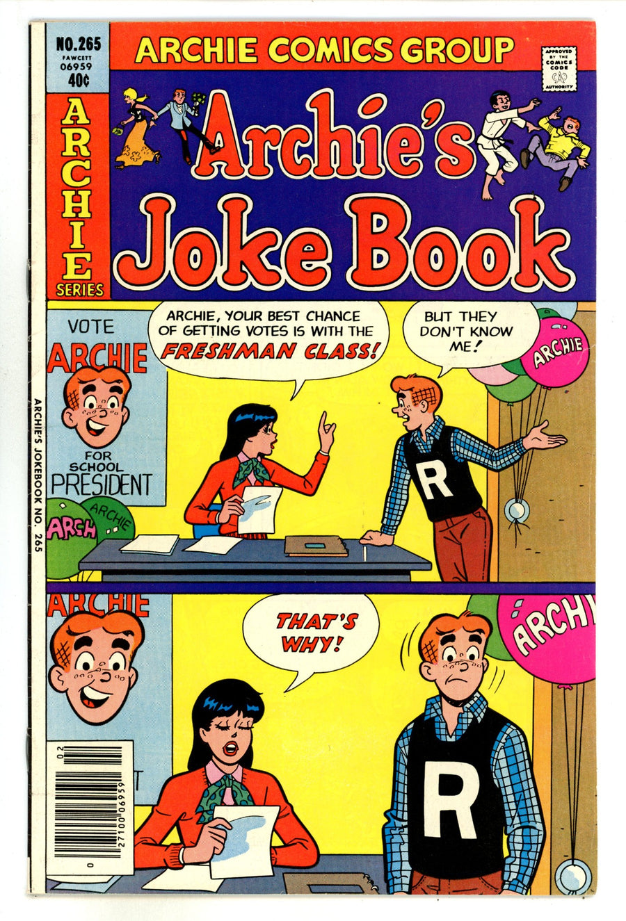 Archie's Joke Book Magazine 265 Mid Grade (1980) 