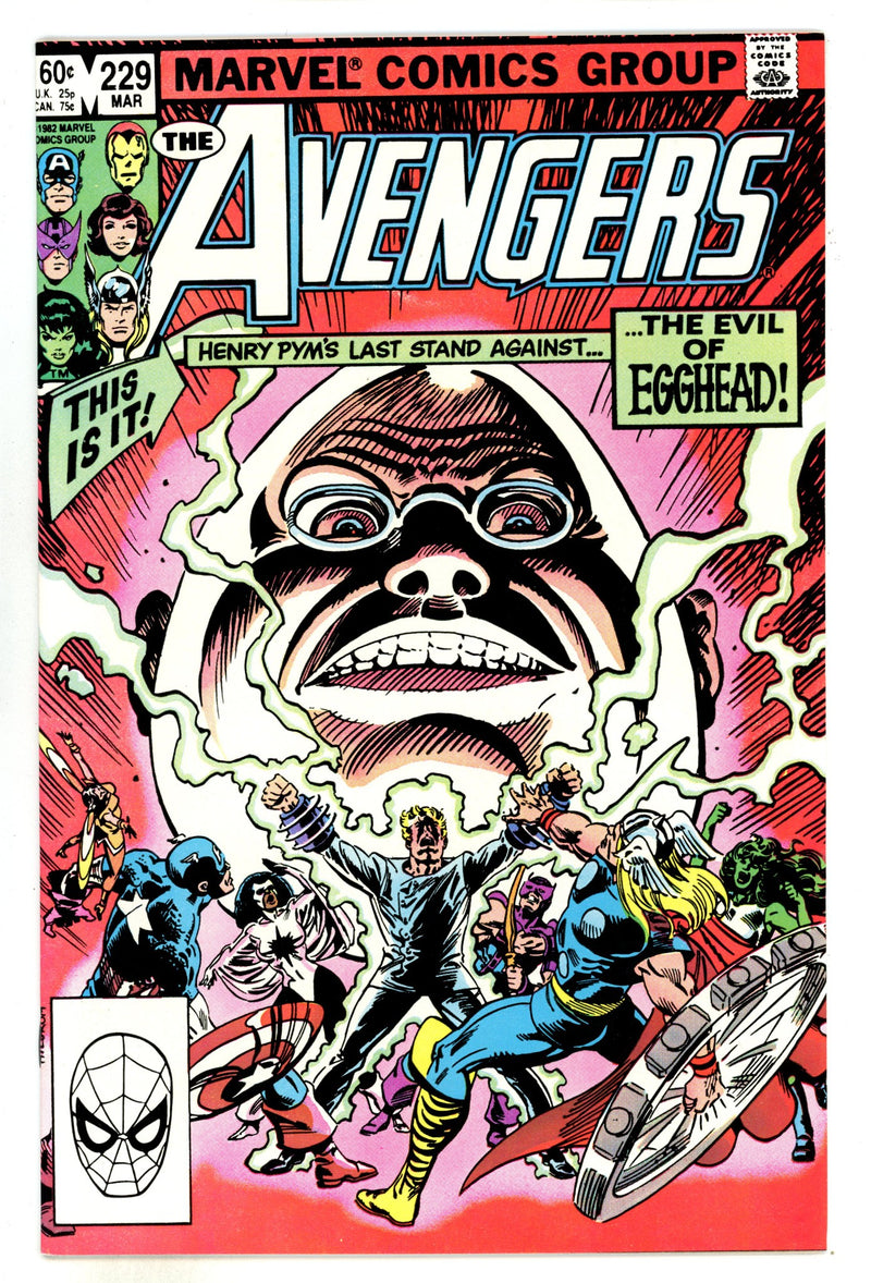 The Avengers Vol 1 229 High Grade (1983) 