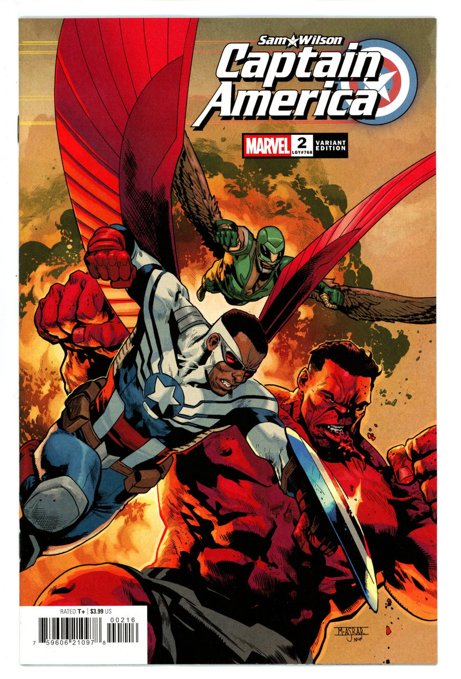 Sam Wilson Captain America 2 Asrar Incentive Variant NM- (2025)
