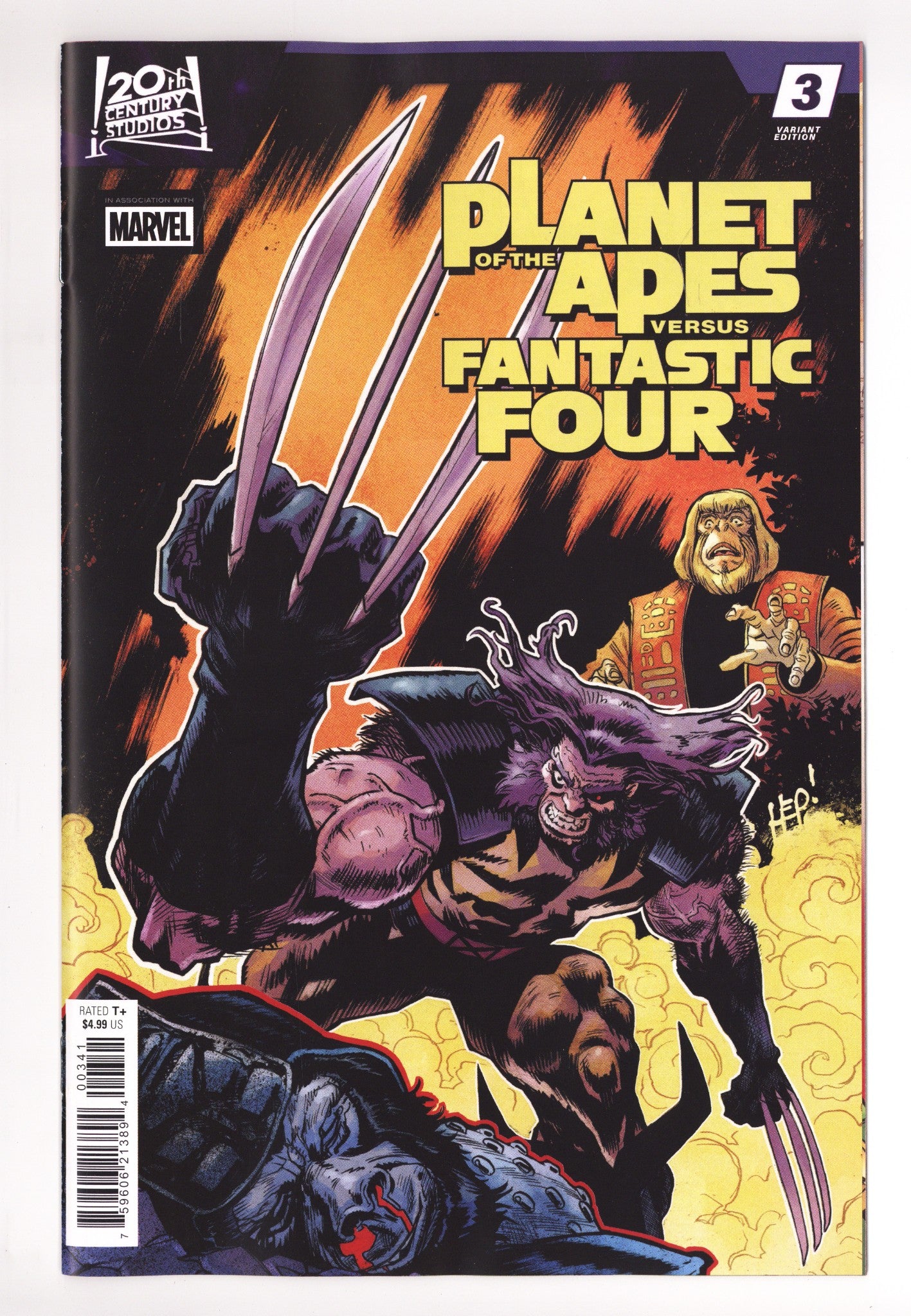Planet Of The Apes Vs. Fantastic Four  3 Hepburn  Variant   (2026)