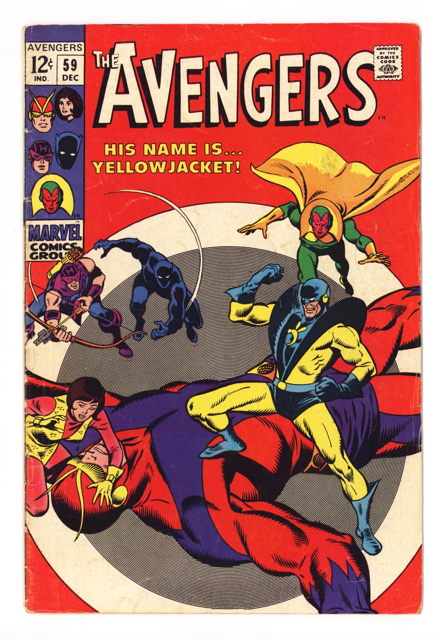 The Avengers Vol 1 59 VG+ (4.5) (1968) 