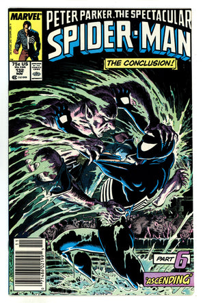 The Spectacular Spider-Man Vol 1 132 VF+ (8.5) (1987) Newsstand