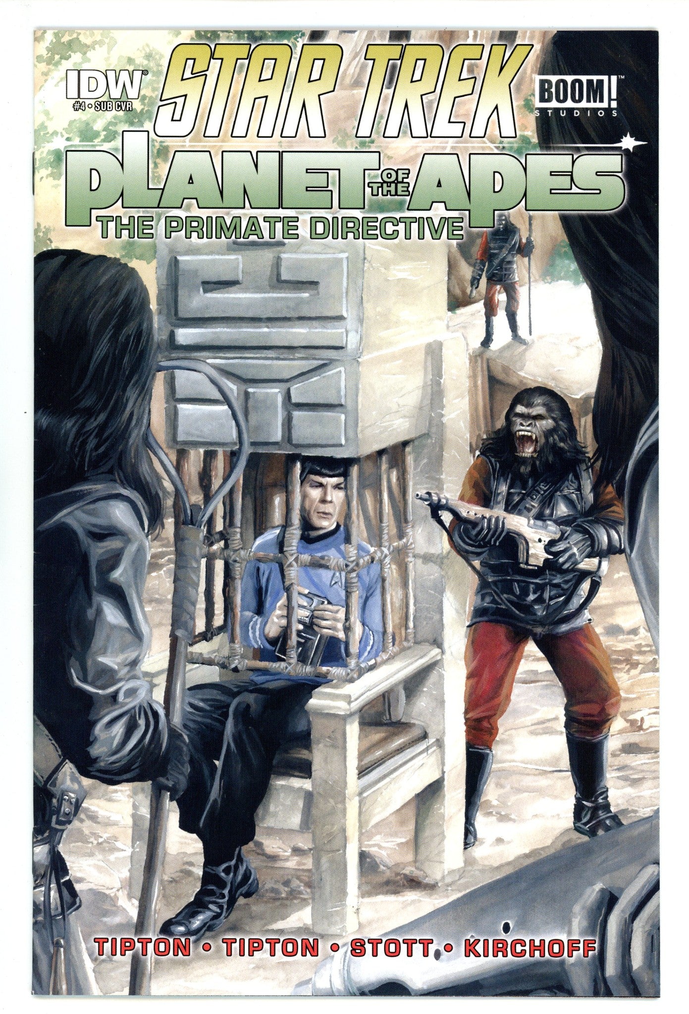 Star Trek / Planet of the Apes: The Primate Directive 4 High Grade (2015) Woodward Variant 