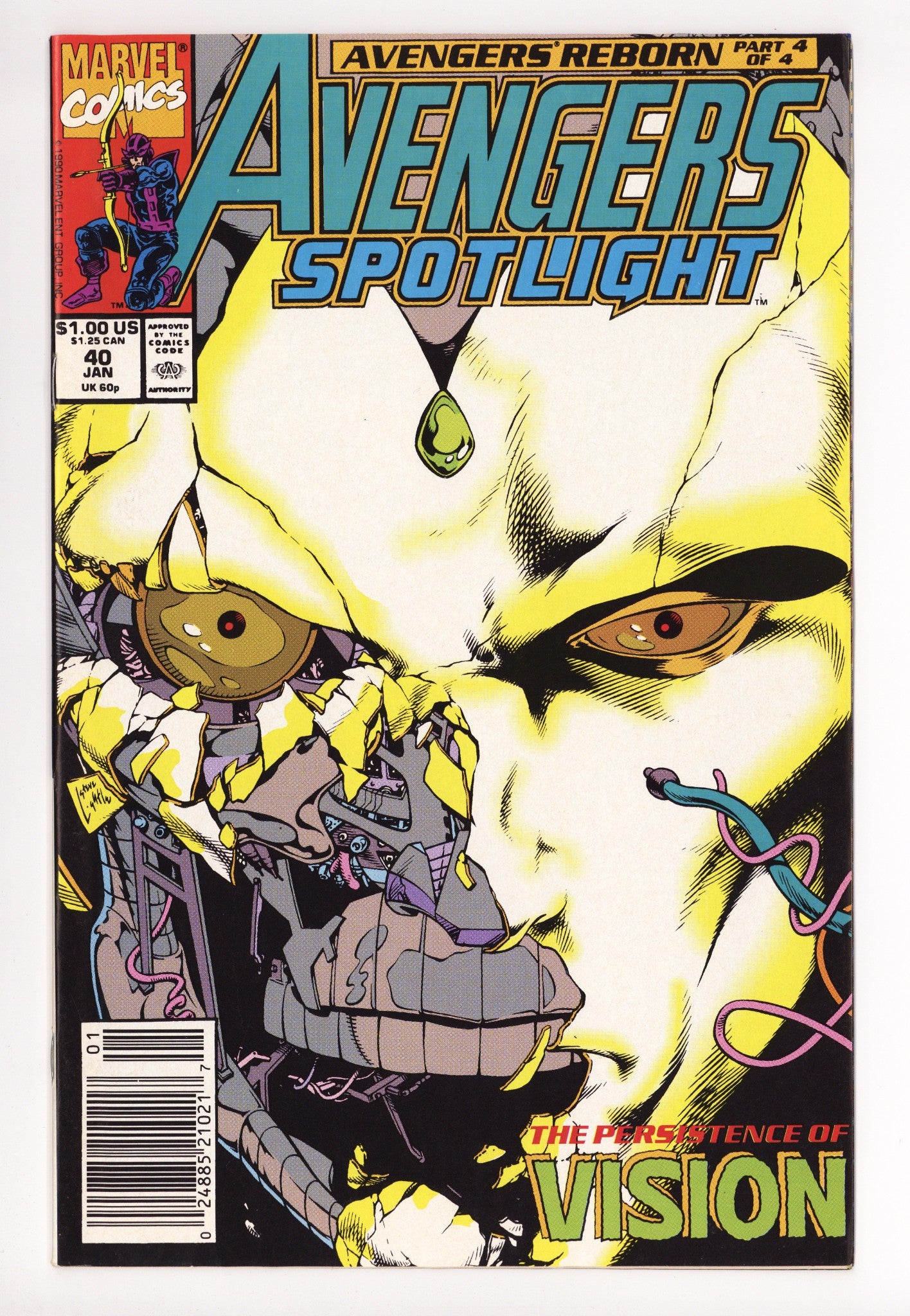 Avengers Spotlight 40 Mid Grade (1991) Newsstand 