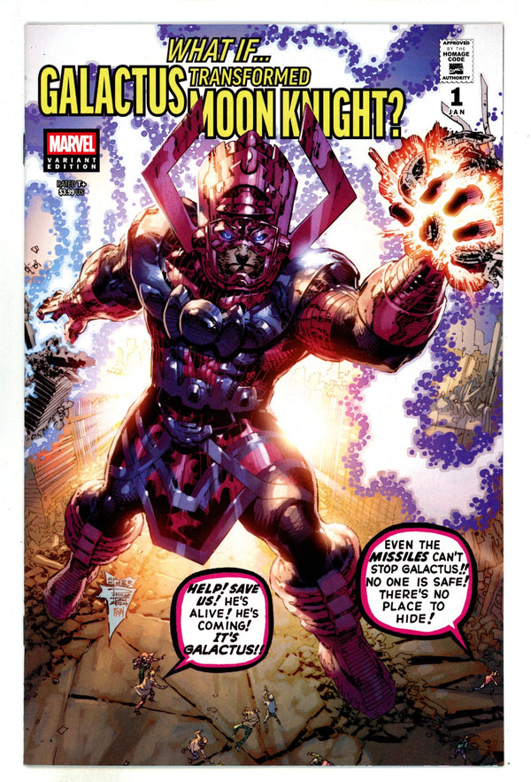 What If...? Galactus: Galactus Transformed Moon Knight? 1 Tan Homage Variant (2025)