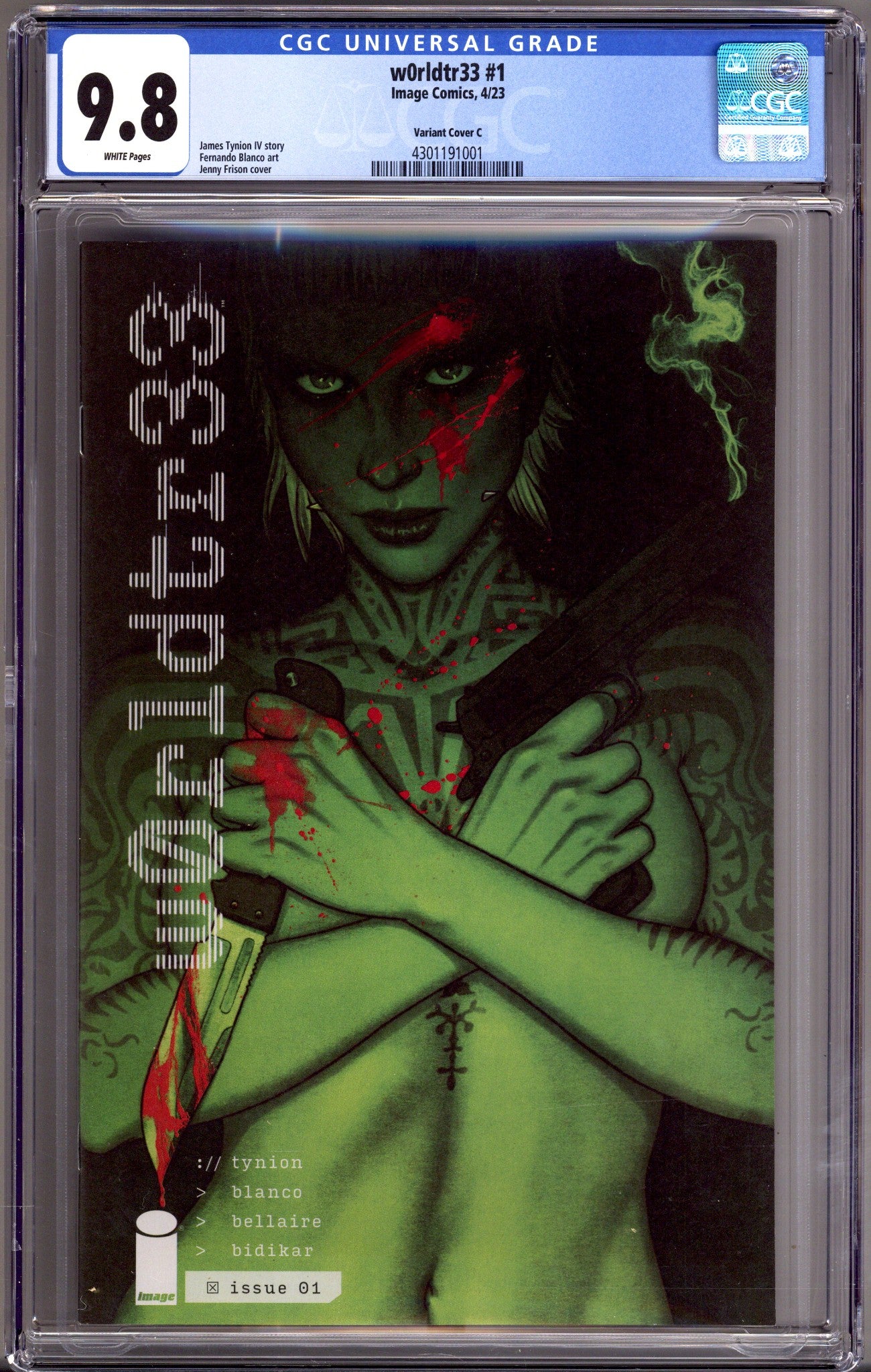 W0rldtr33 1 CGC 9.8 (NM/M) (2023) Frison Incentive Variant 