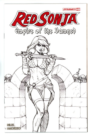 Red Sonja Empire Damned 3 Linsner B&W Incentive Variant (2024)
