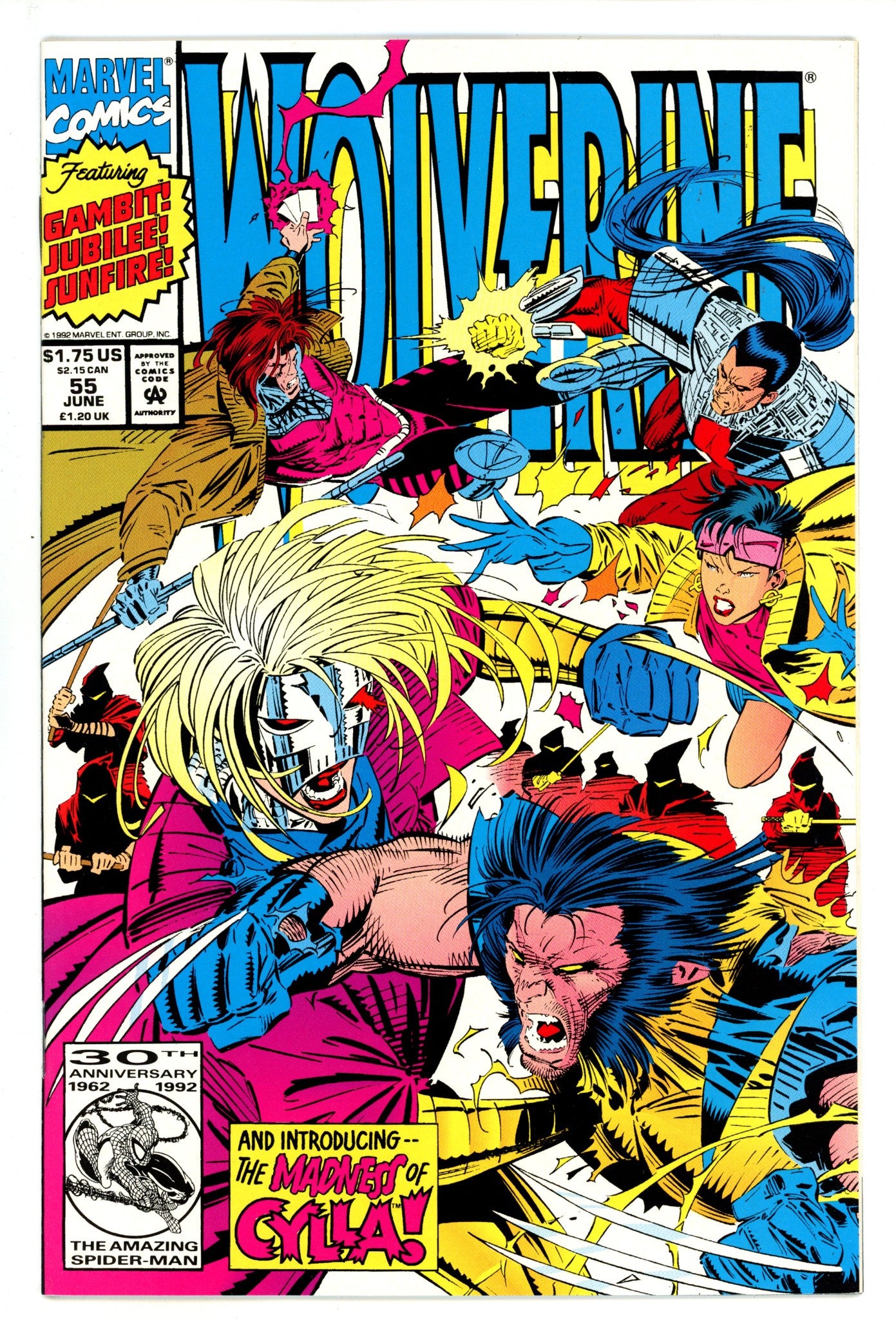 Wolverine Vol 2 55 NM- (9.2) (1992) 
