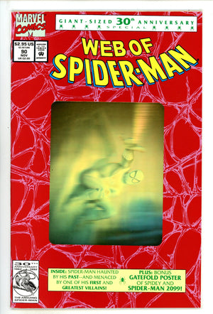 Web of Spider-Man Vol 1 90 NM- (9.2) (1992) Gold 2nd Print