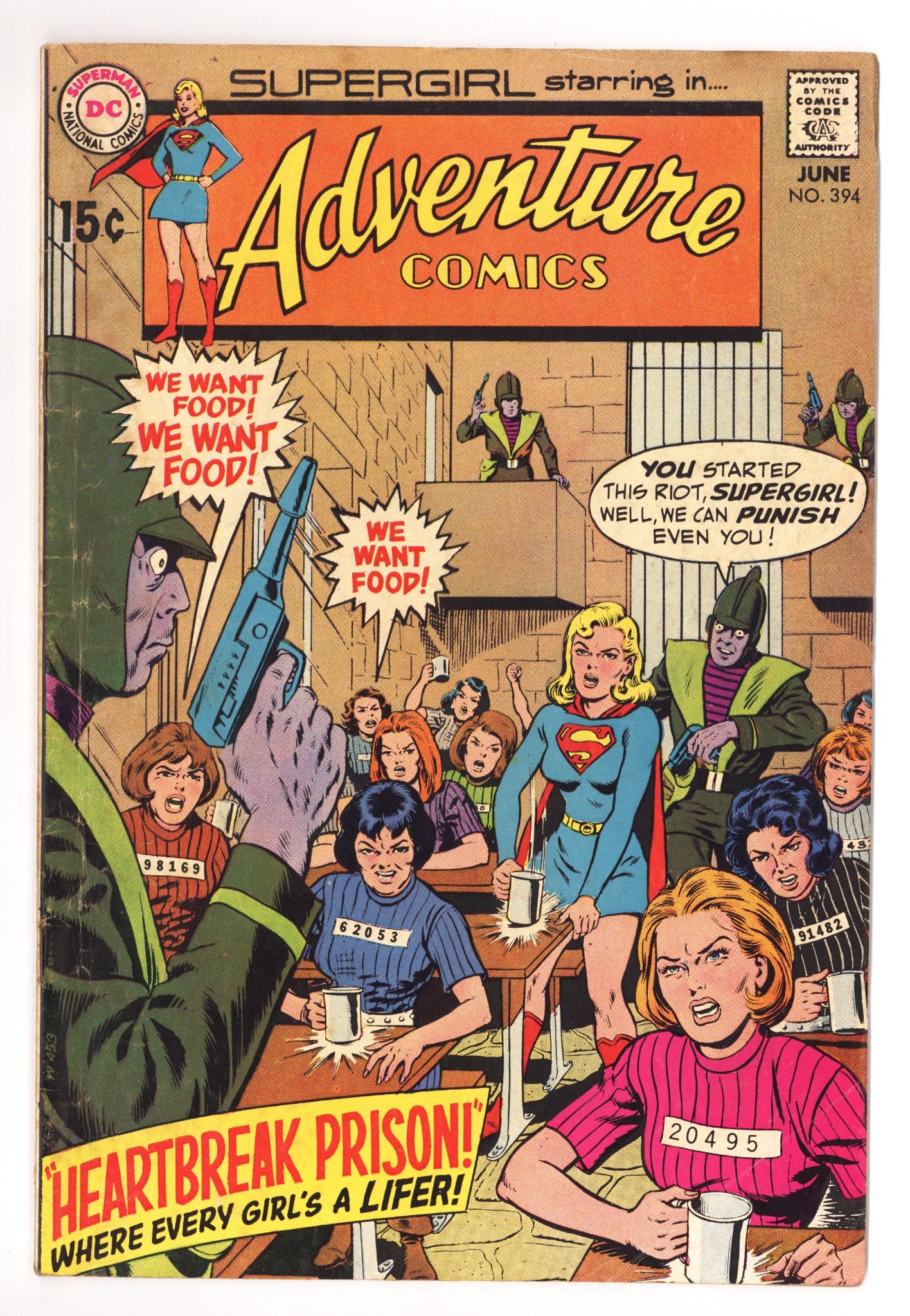 Adventure Comics Vol 1 394 PR (0.5) 1/2 Back Cover Missing (1970) 
