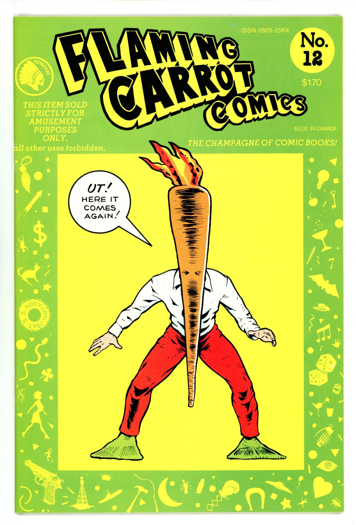 Flaming Carrot Comics   12  High Grade   (1986)        