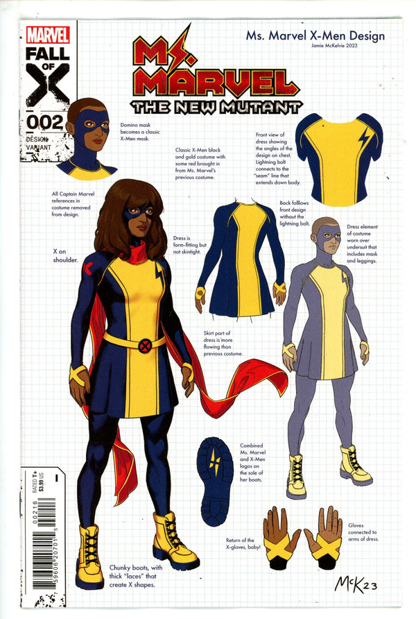 Ms Marvel New Mutant 2 Mckelvie Design Incentive Variant VF/NM (2023)