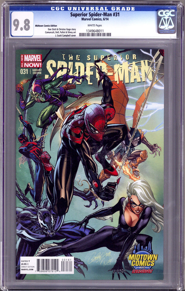 Superior Spider-Man Vol 1 31 CGC 9.8 (NM/M) (2014) Exclusive Variant