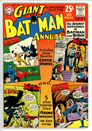 Batman Annual Vol 1 4 VF- (7.5) (1963) 