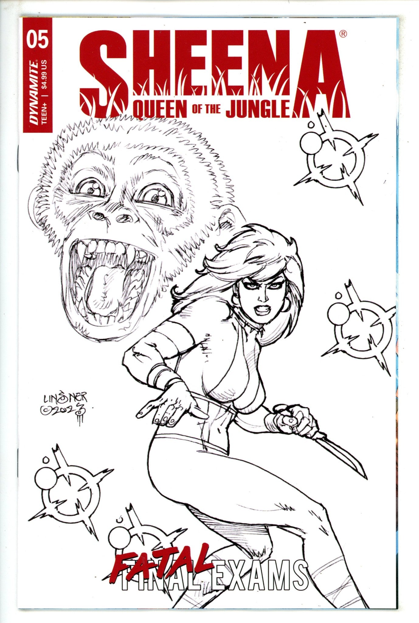 Sheena Queen Of Jungle 5 Linsner Sketch Incentive Variant (2024)