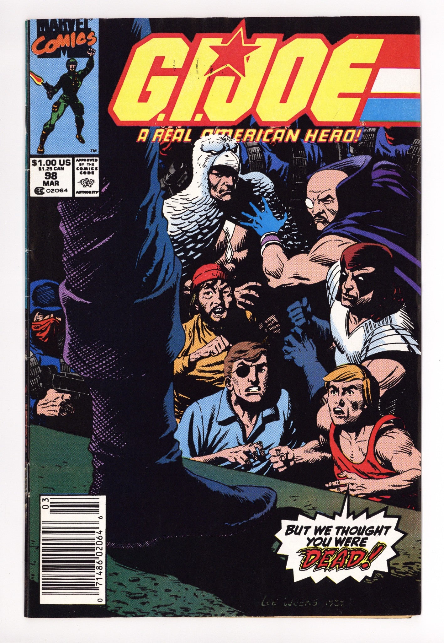 G.I. Joe, A Real American Hero 98 Mid Grade (1990) Newsstand 