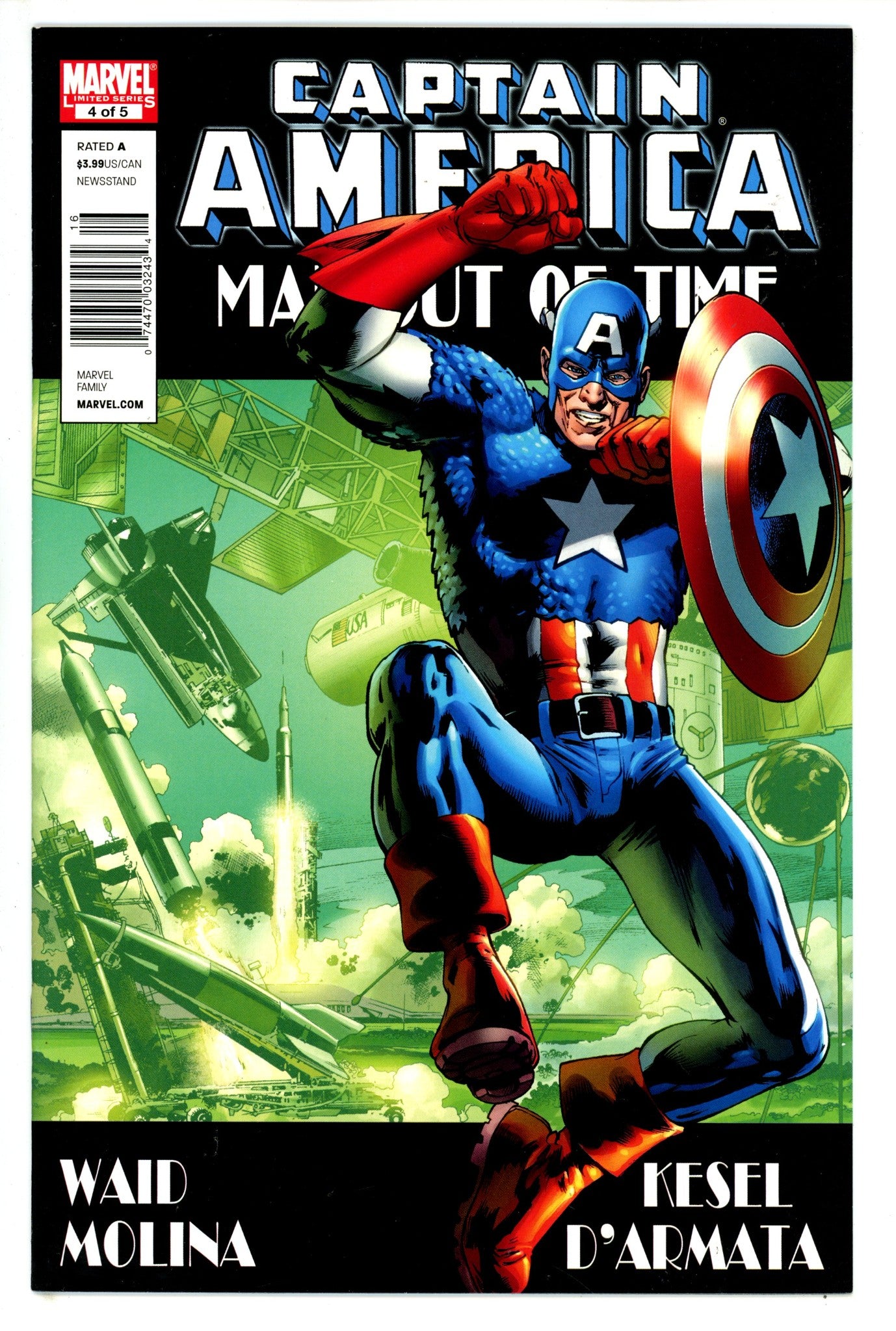 Captain America: Man out of Time 4 Newsstand FN/VF (2011)