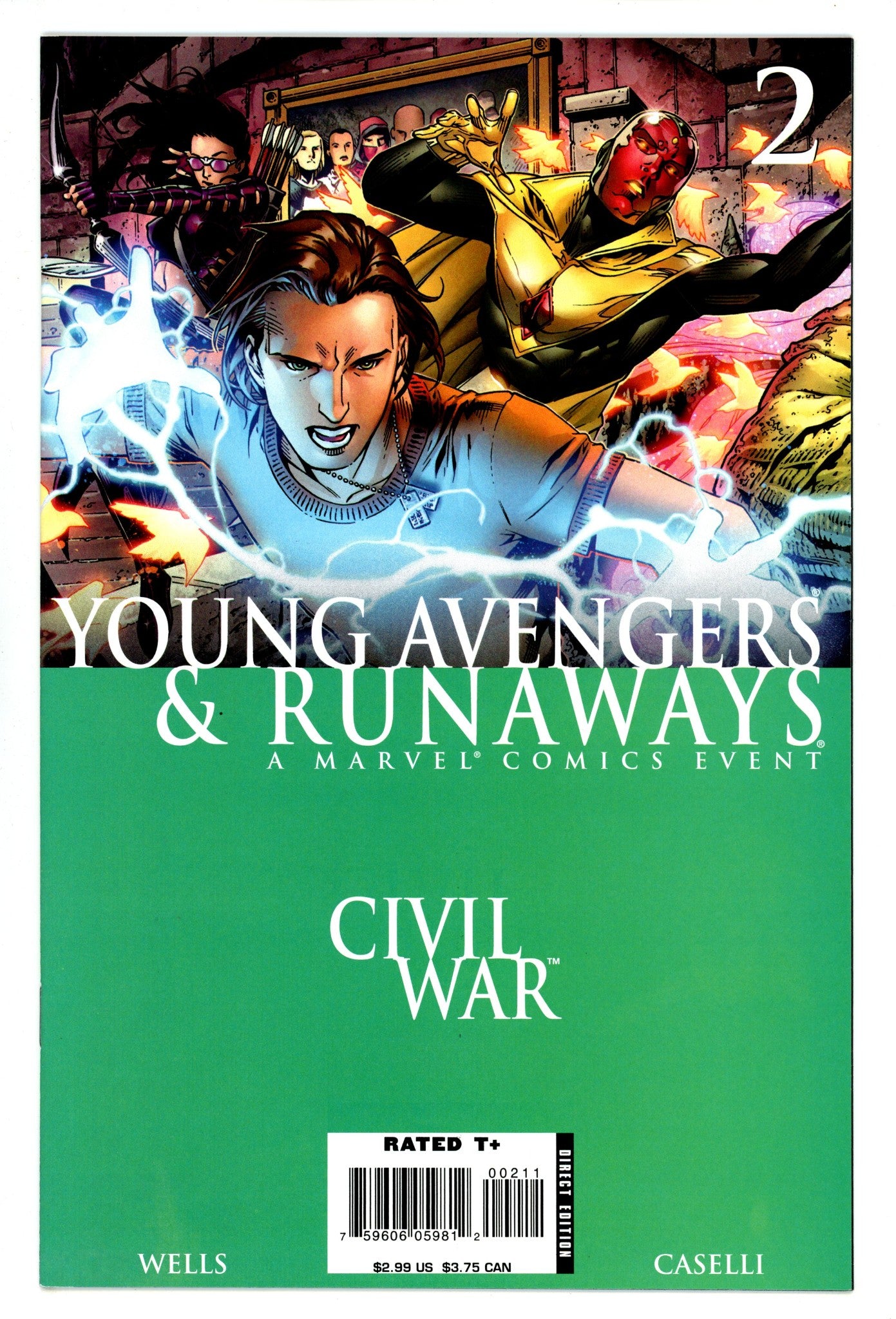 Civil War: Young Avengers & Runaways   2  High Grade   (2006)        