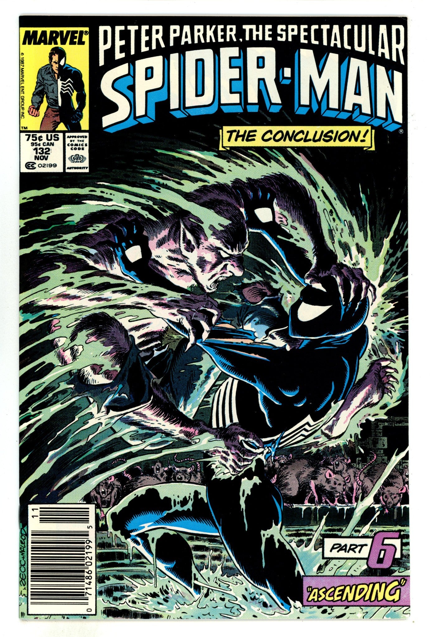 The Spectacular Spider-Man Vol 1 132 VF/NM (9.0) (1987) Newsstand 