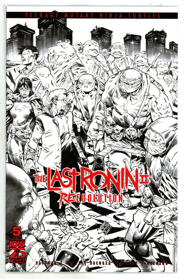 Teenage Mutant Ninja Turtles: The Last Ronin II - Re-Evolution 5 Escorza B&W Incentive Variant NM (2025)